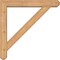 Ekena Millwork Traditional Craftsman Smooth Bracket w/ Offset Brace, Western Red Cedar, 5 1/2"W x 32"D x 32"H BKT0604X32X32TRA04SWR - alternate 3
